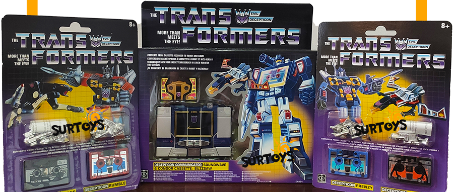 Hasbro Transformers Vintage G1 Exclusive Decepticon Soundwave with Buzzsaw Cassette for sale online